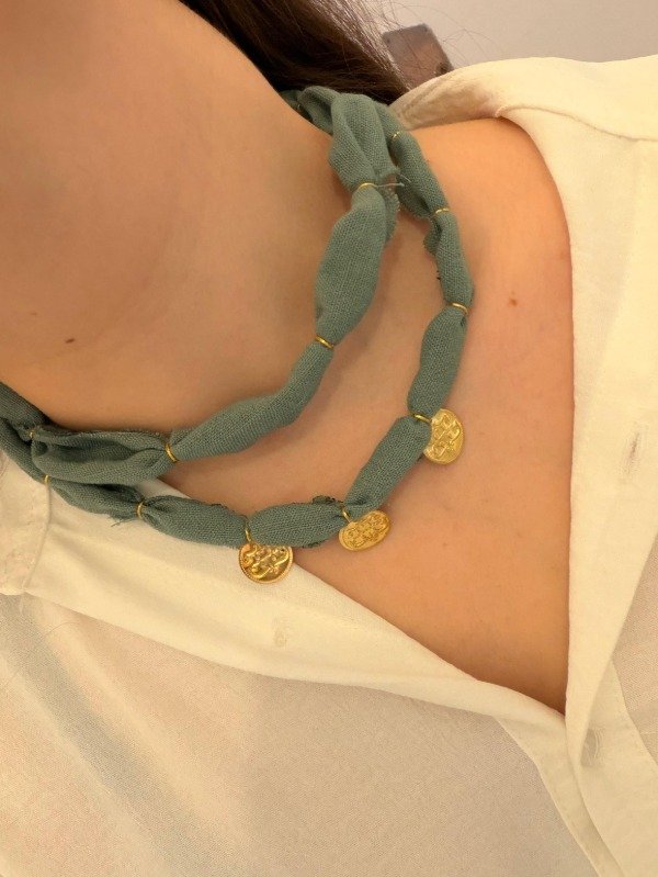 Producto - Collar Arena - Tea medalla - 2
