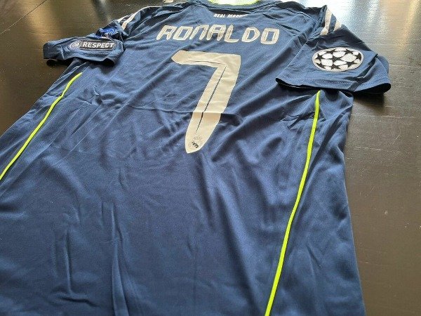 Camiseta Real Madrid Retro azul 2012 2013 Cristiano Ronaldo IMPORTADA ...