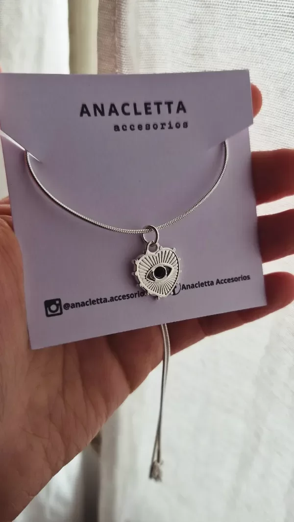 Producto - Gargantilla corazon con ojo Ab