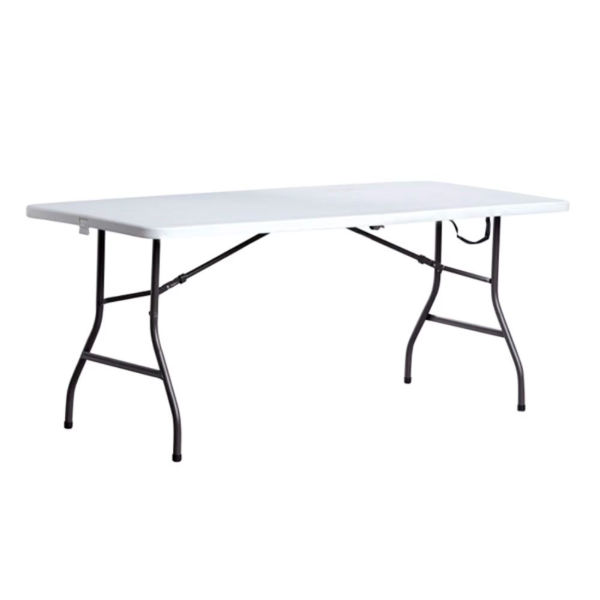 Producto - Mesa plegable rectangular -1.80m -interior/exterior -asas de transporte