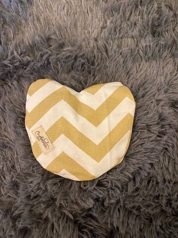 Producto - Almohadilla térmica corazón Chevron nude - 0