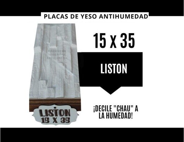 Producto - Placas de yeso Liston