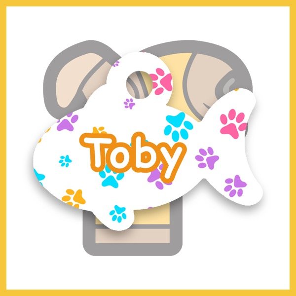 Producto - Placa Pet ID Pez