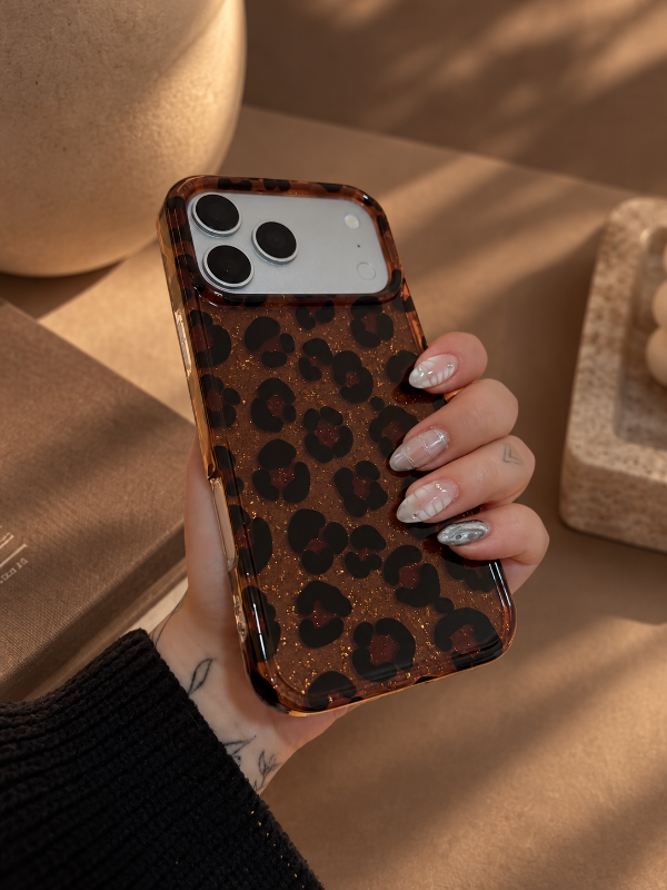 Producto - Case Print Brown Glitter