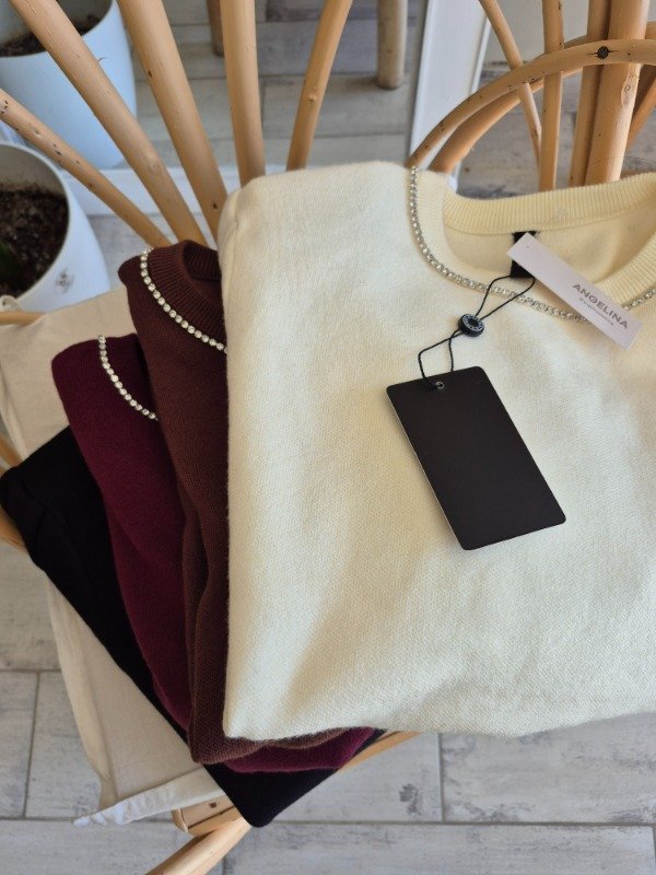 Producto - Sweater Con Stras Importado Nadina