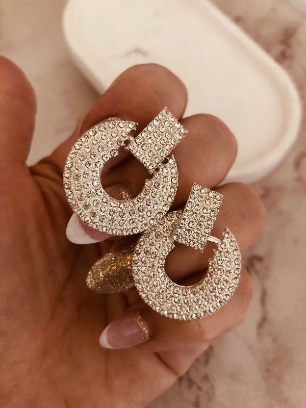 Producto - Aros fiesta Vogue Acero Blanco