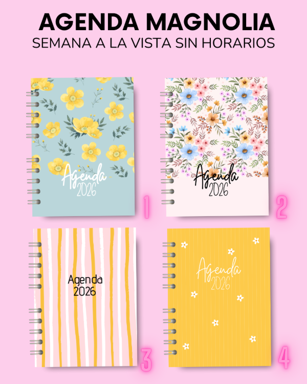 Producto - AGENDA MAGNOLIA - semana a la vista 2026