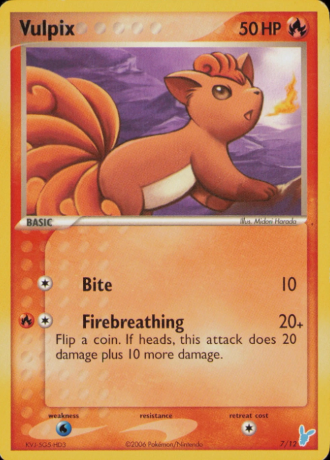 Producto - Vulpix (7/12) [EX: Trainer Kit 2 - Minun]