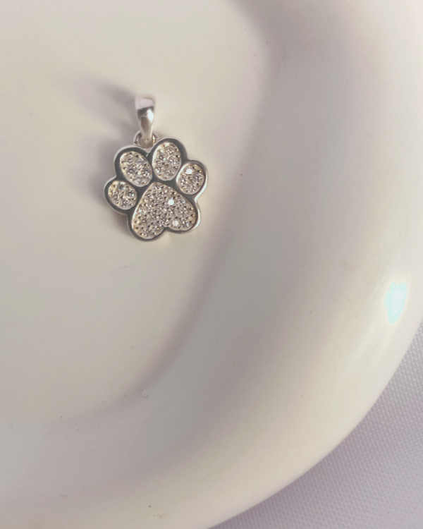 Producto - Dije Huellita Dogui Cubics y Plata925