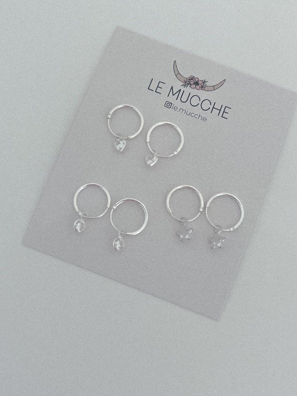 Producto - Argollitas con dije cubic 1cm (elegir cantidad y forma)