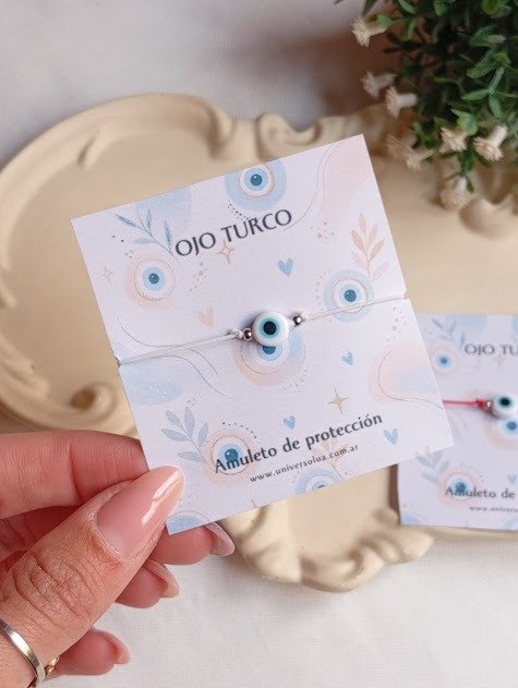 Producto - Pulsera blanca ojo turco blanco - 0