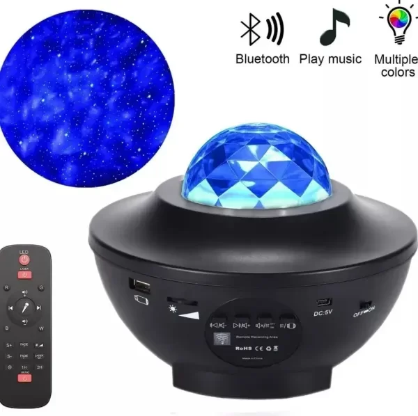 Producto - Proyector Galaxia Parlante Bluetooth Luz De Noche