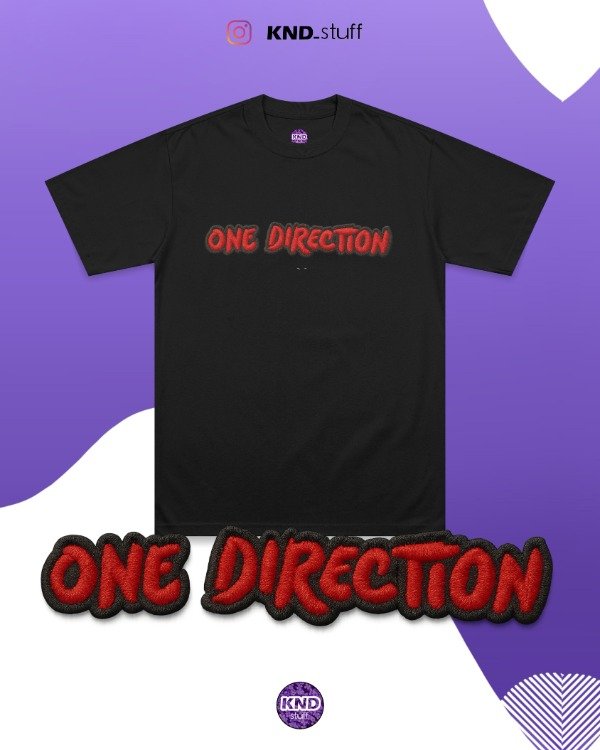 Producto - Remera 1D efecto bordado - DTF