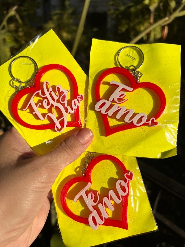 Producto - 2 llaveros san Valentín rojo