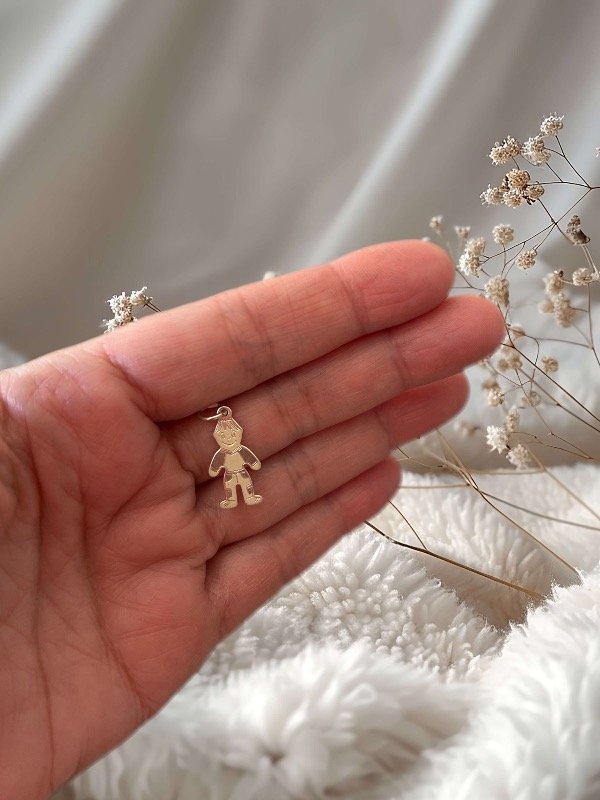 Producto - Chapita Nene plata 925