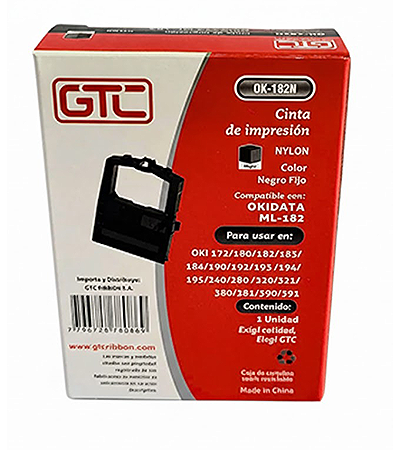 Producto - Cinta GTC Okidata ML-182 - 1