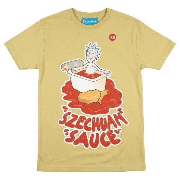 Remera manga corta juvenil Rick y Morty