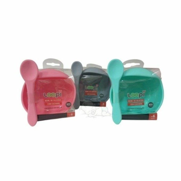 Producto - 9355 - Bowl de silicona con cuchara
