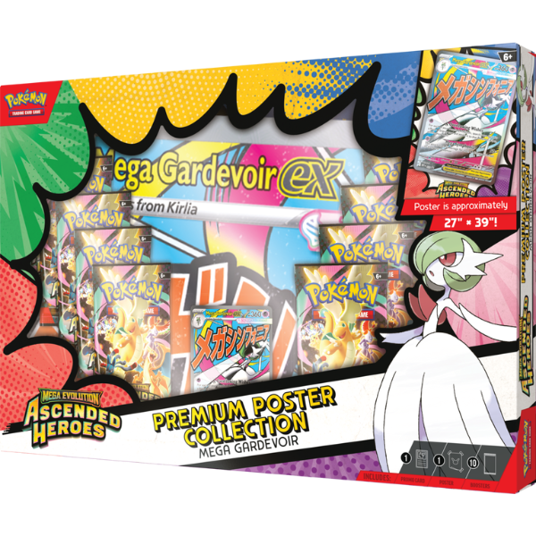 Producto - Pokémon TCG Ascended Heroes Poster Collection Mega Gardevoir Ex