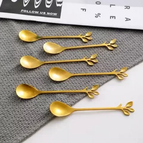 Producto - SET x6 CUCHARAS DORADAS RAMA
