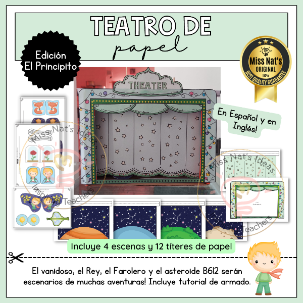 Producto - Teatro de papel "El Principito" - ESP/ENG