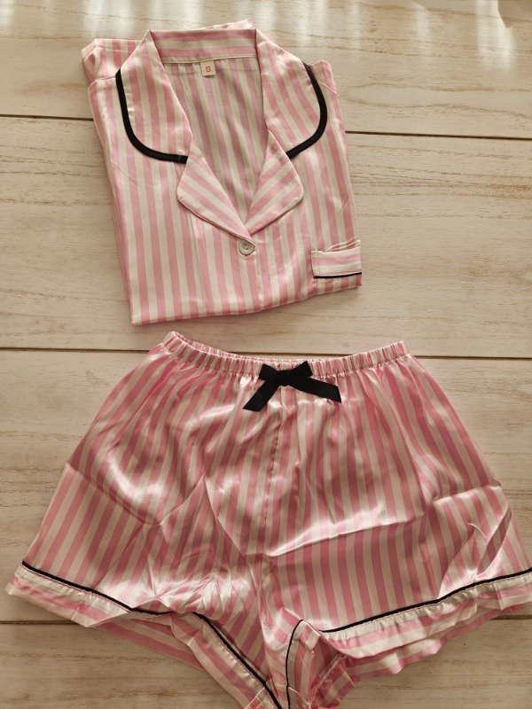 Producto - PIJAMA SATEN CAMISERO VICTORIA