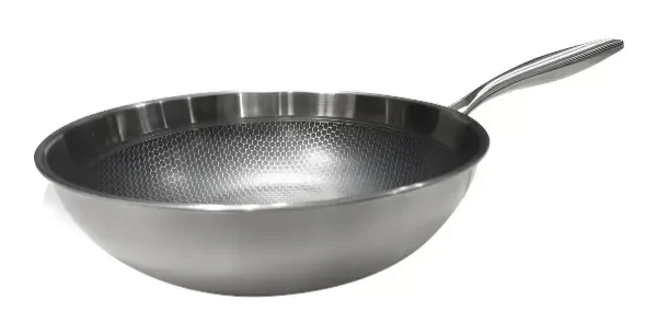 Producto - Wok de Acero Inoxidable Antiadherente - 30 cm sin Tapa