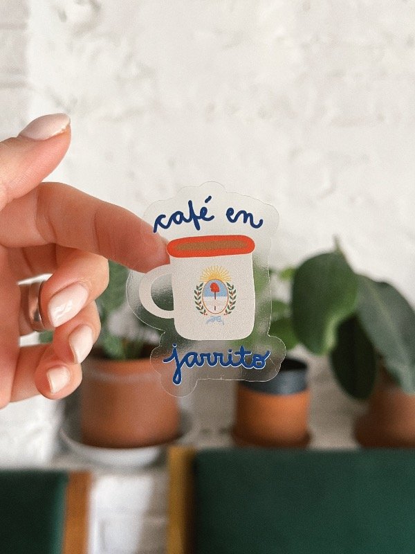 Producto - Sticker Café en jarrito