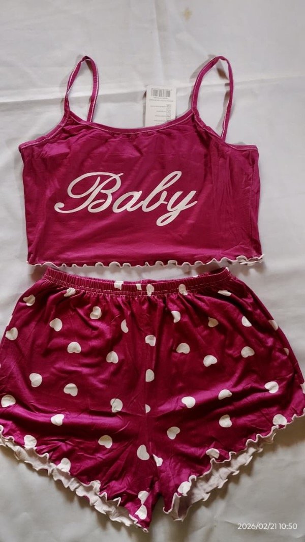 Producto - Pijama corazones Talle M/L