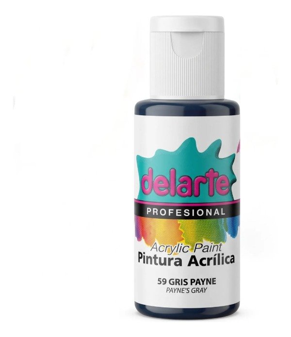Producto - Pintura Acrilico Model Delarte 50 cc 59 Gris Payne - 0