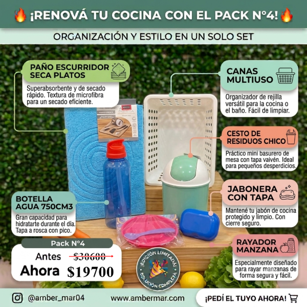 Producto - Pack N4 mas x menos