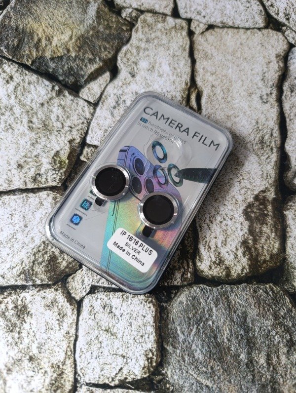 Producto - Protector de cámara iPhone 16/16 Plus plateado
