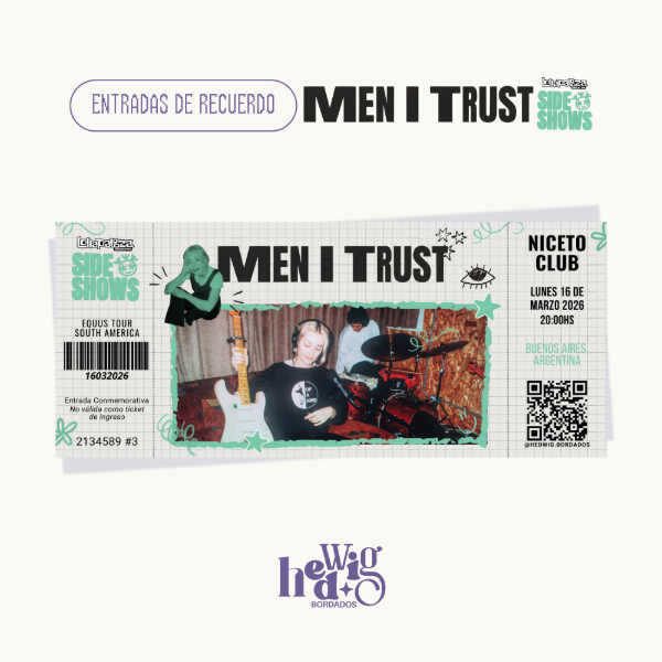 Producto - Entradas de recuerdo 14x6 - MEN I TRUST Niceto Club (Lolla Sideshow)