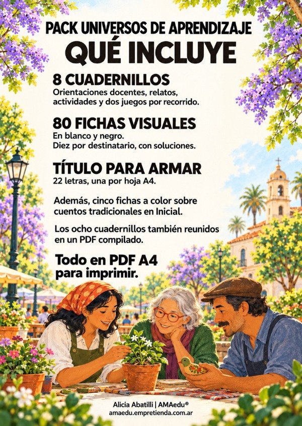Producto - Pack UNIVERSOS DE APRENDIZAJE (8 Cuadernillos) - 1