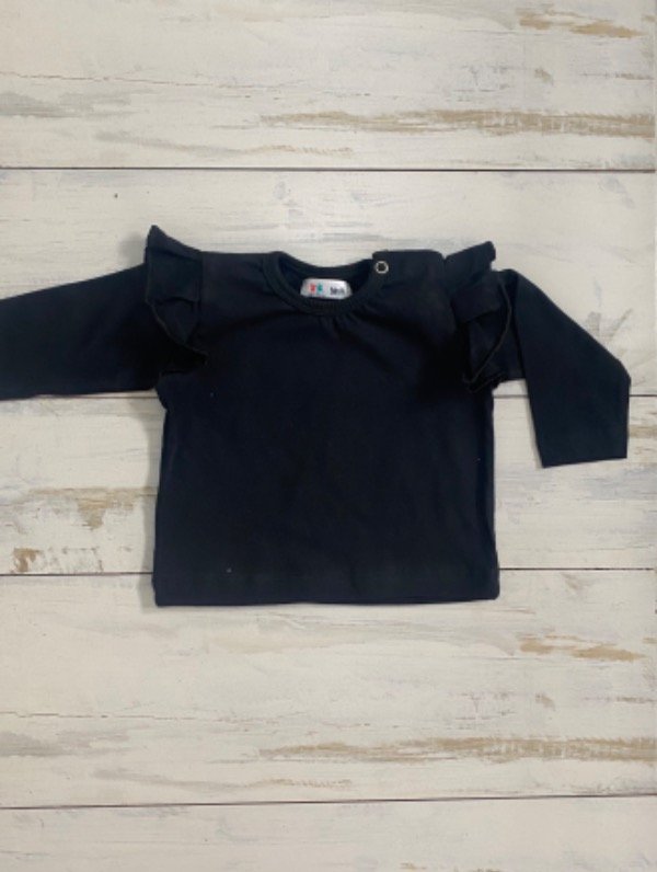 Producto - Remera voladitos negra (bebé) x