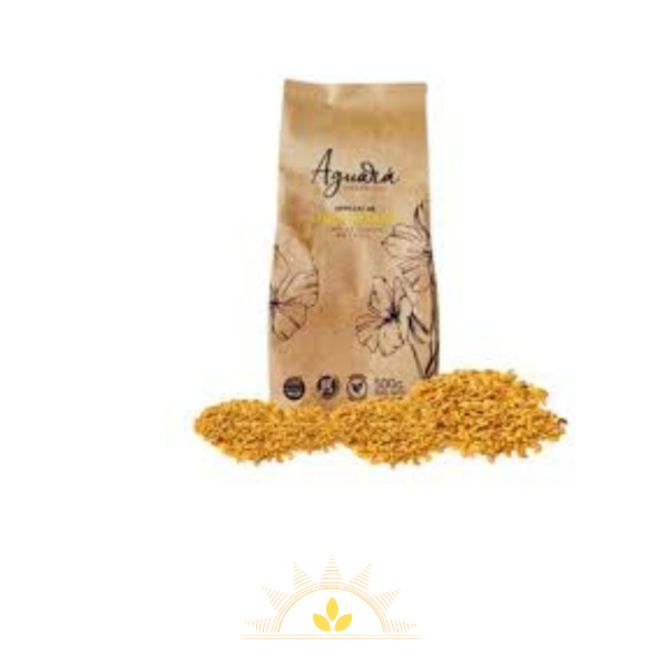 Producto - Semilla de lino dorado orgánico (env compostable) AGUARA x 500g
