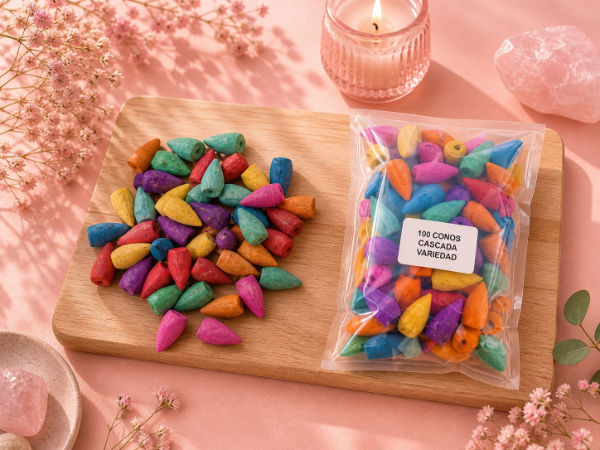 Producto - SAHUMERIOS CONOS CASCADAS X 100 UNI