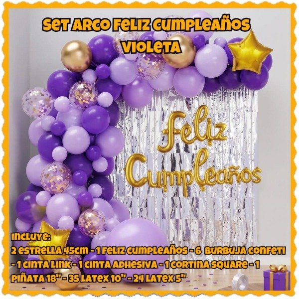 Producto - Set de globos lila/violeta