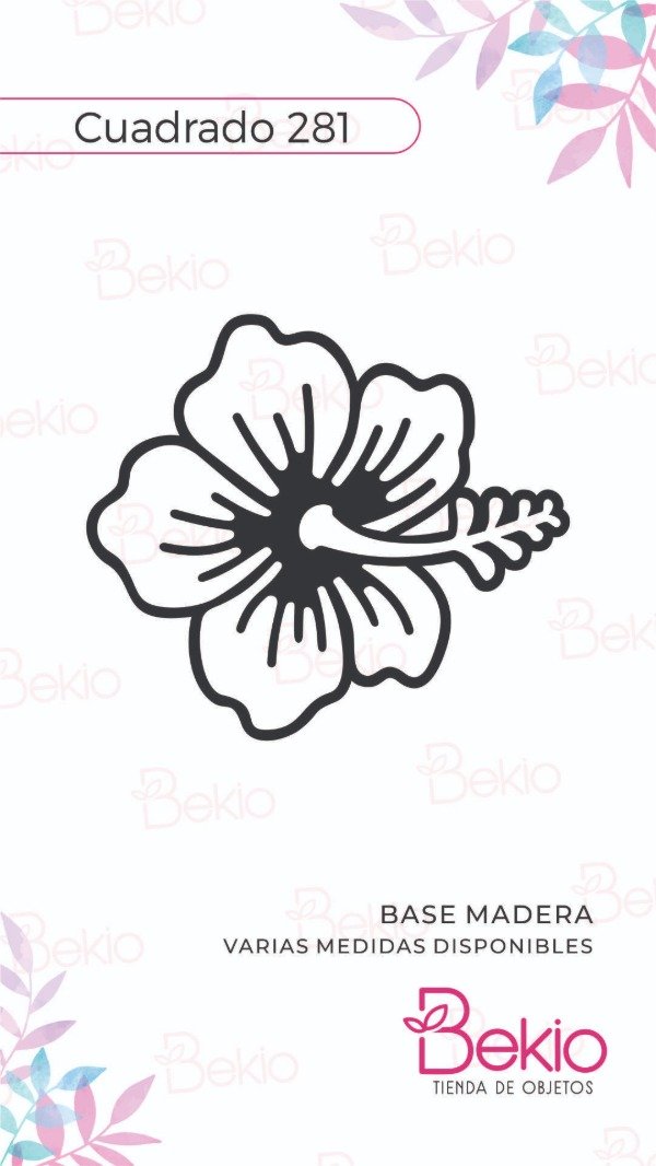 Producto - Sello Cuadrado 281 - Flor