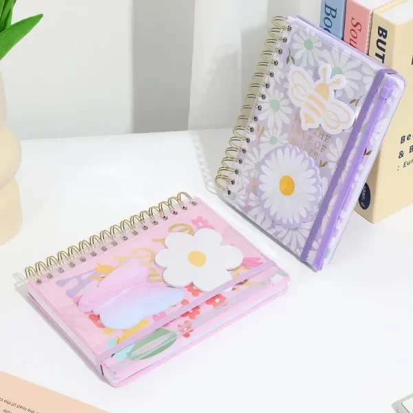 Producto - Cuaderno Espiral tapa dura + Estuche Pvc + Post It Primavera - 2