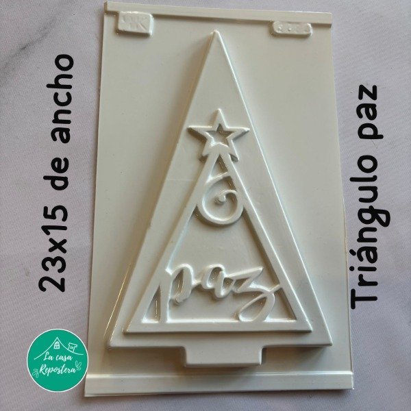 Producto - PLACA NAVIDAD TRIANGULO PAZ