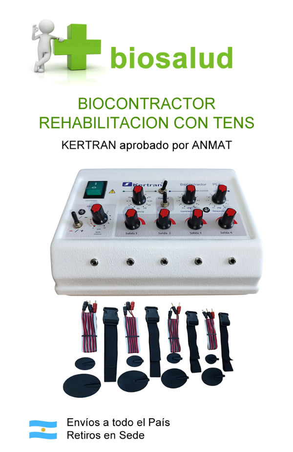 Producto - Biocontractor Electroestimulador Muscular KERTRAN - Rehabilitacion y TENS
