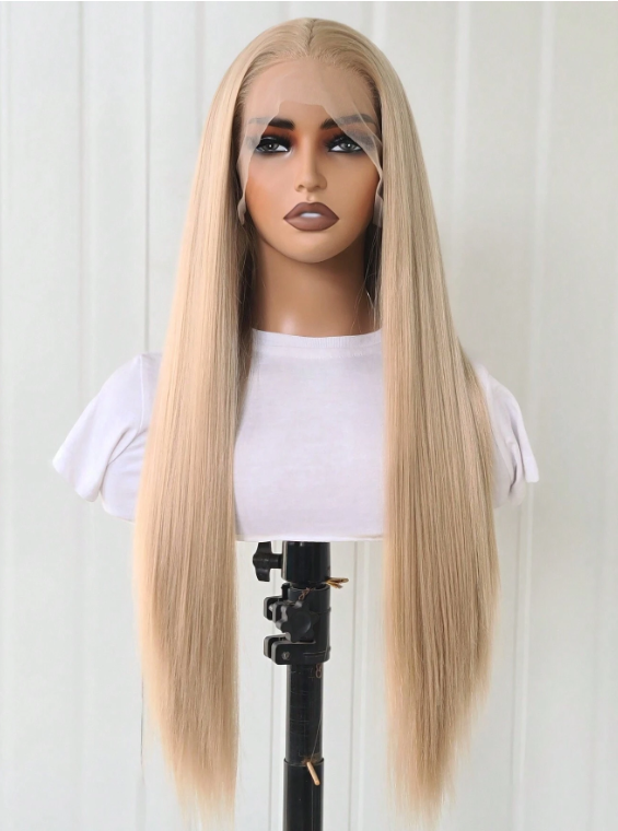 Producto - Peluca Rubia Dorada con Lacefront (Soft Kanekalon)