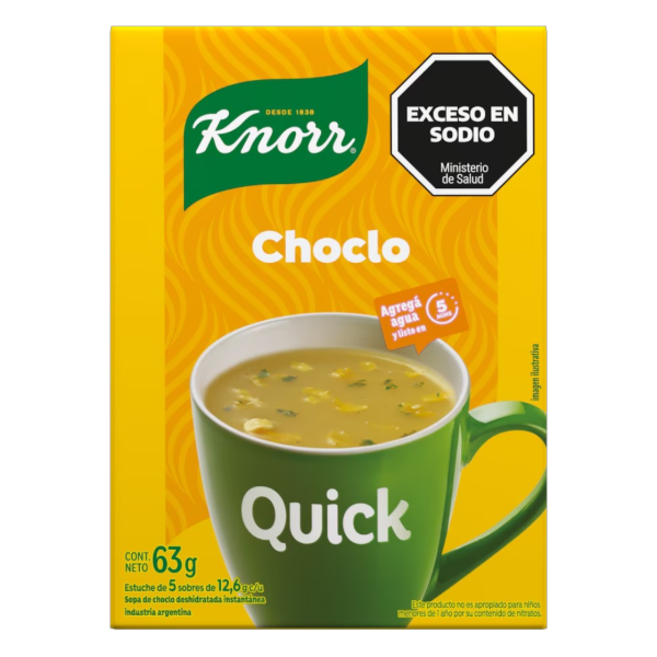 Producto - SOPA KNORR QUICK CHOCLO 24u x 63grs
