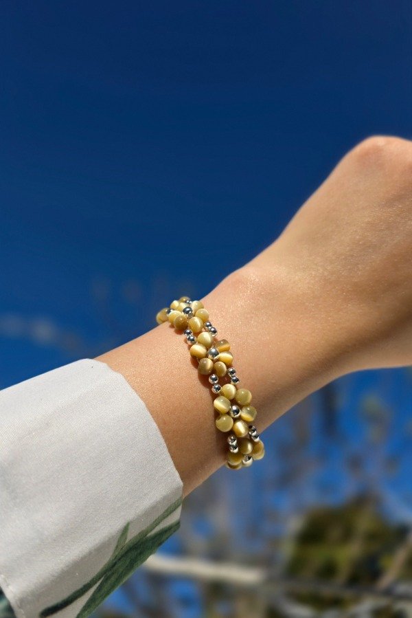 Producto - Pulsera de Flores Índigo Soft - Champagne