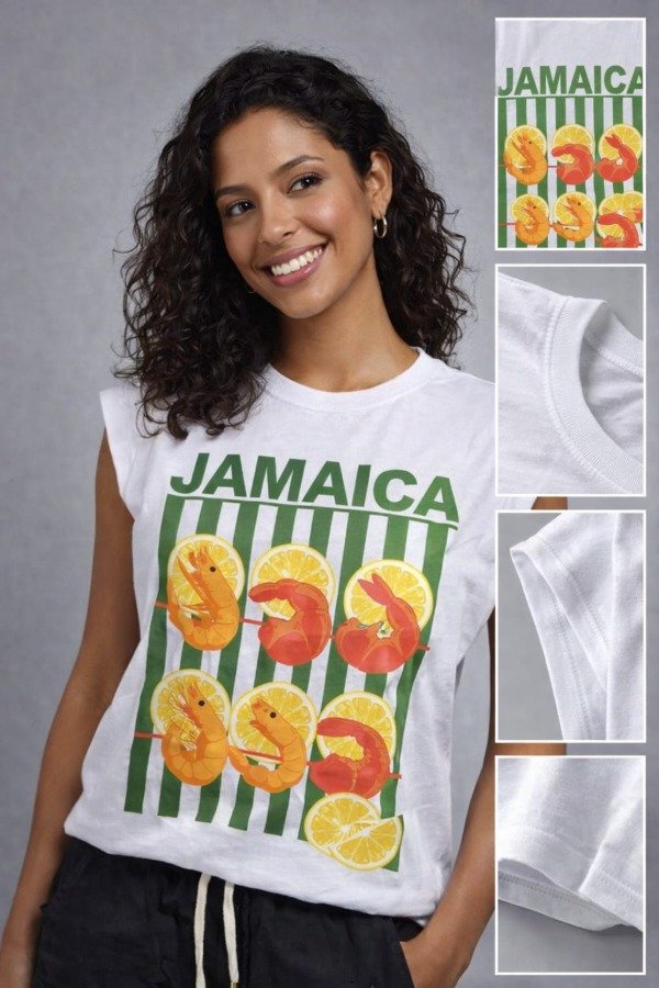 Producto - Remera Cibarta JAMAICA algodón premium corte muscle tee con hombreras