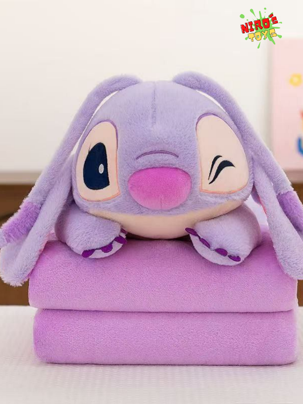 Producto - Stitch + Manta (55CM) Mod. 2 - Peluche Stitch - Nirostoys
