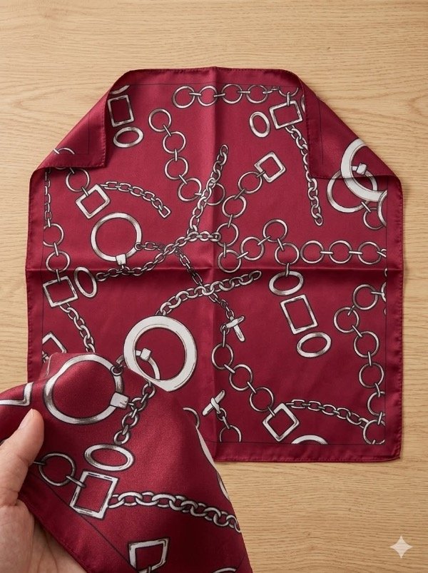 Producto - BANDANA DE SEDA - ROJO