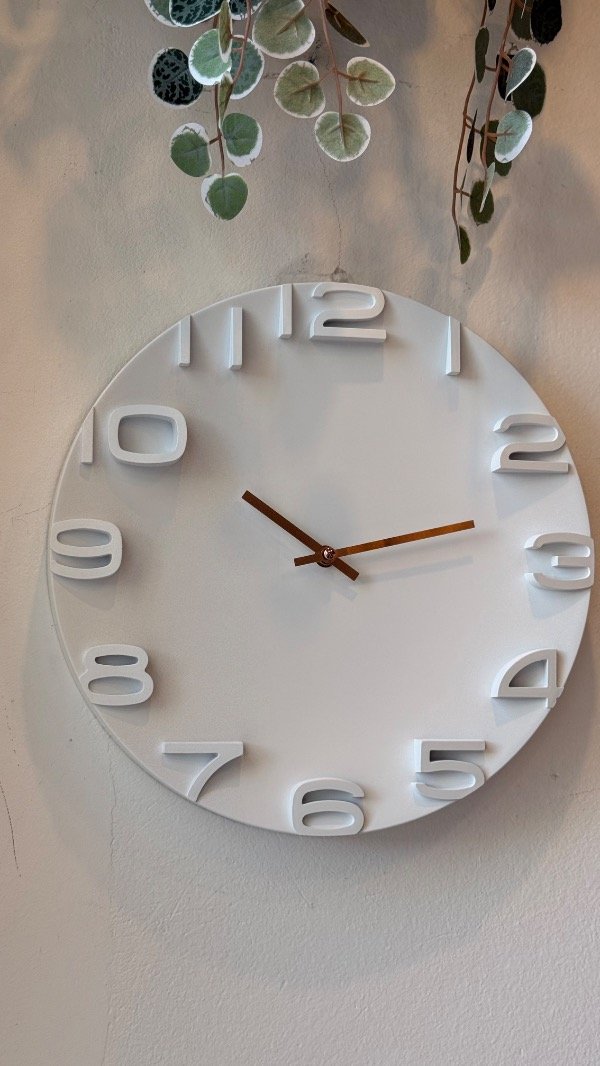 Producto - Reloj redondo Touchy blanco 38cm