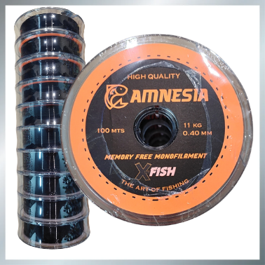Producto - Tanza Amnesia X-fish 0.35mm 9kg color negro